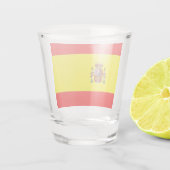 Spanische Flagge Schnapsglas (Rückseite)