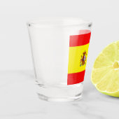 Spanische Flagge Schnapsglas (Links)