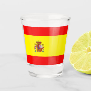 Spanische Flagge Schnapsglas