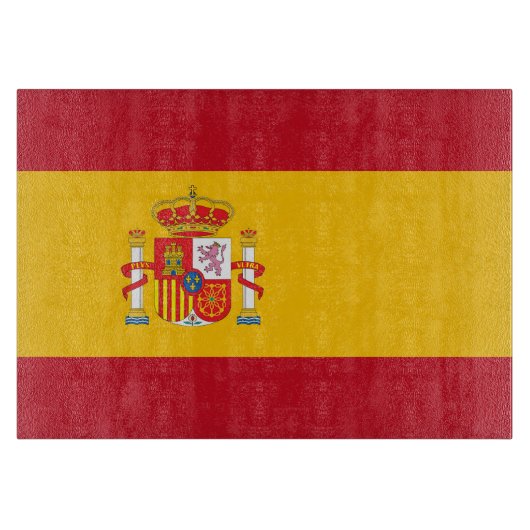 Spanische Flagge Schneidebrett (Vorderseite)