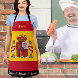 Spanische Flagge Schürze, Spanien Koch Küche Schürze