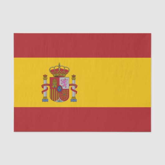 Spanische Flagge Seidenpapier (Vorderseite)