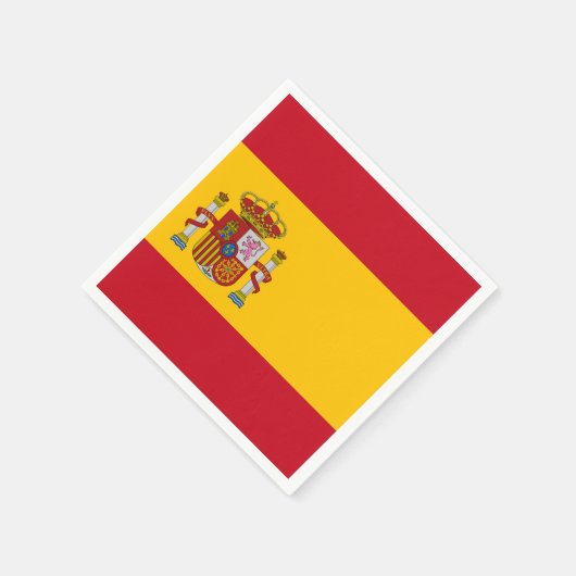 Spanische Flagge Serviette (Ecke)