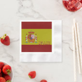 Spanische Flagge Serviette (Beispiel)