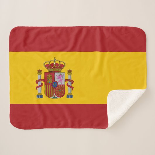 Spanische Flagge Sherpadecke (Vorderseite (Horizontal))