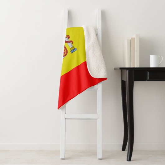 Spanische Flagge Sherpadecke (Beispiel)