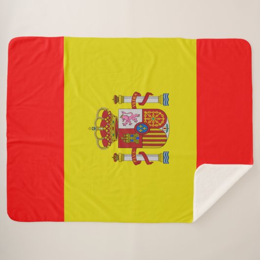Spanische Flagge Sherpadecke (Vorderseite (Horizontal))