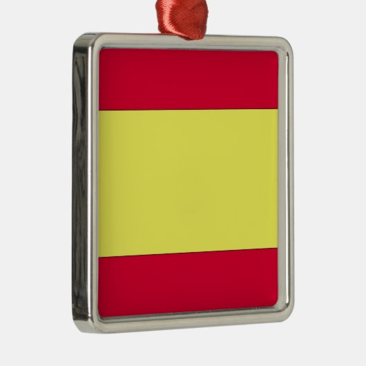 Spanische Flagge Silbernes Ornament (Rechts)