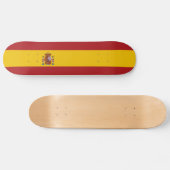 Spanische Flagge Skateboard (Horizontal)