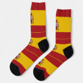 Spanische Flagge Socken (Linkes Detail)
