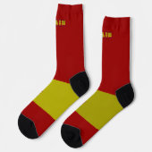 Spanische Flagge Socken (Linkes Detail)