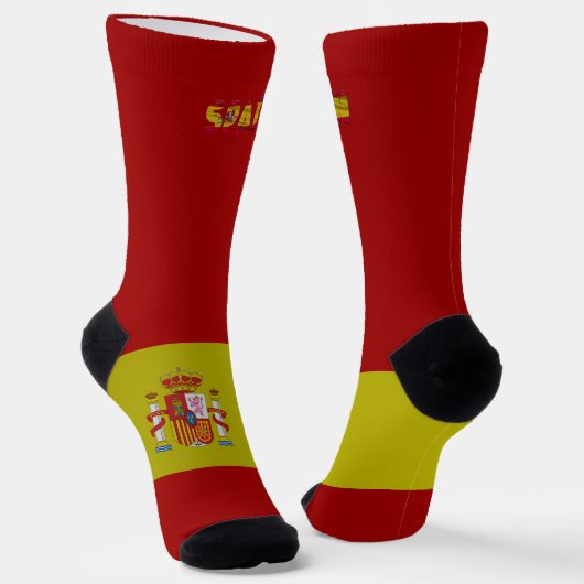 Spanische Flagge Socken (Gewinkelt)