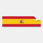 Spanische Flagge (Spanien) Autoaufkleber (Vorne)