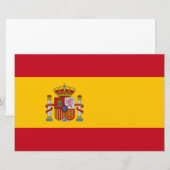 Spanische Flagge (Spanien) Briefpapier (Vorne/Hinten)
