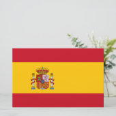 Spanische Flagge (Spanien) Briefpapier (Stehend Vorderseite)