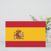 Spanische Flagge (Spanien) Briefpapier (Stehend Vorderseite)