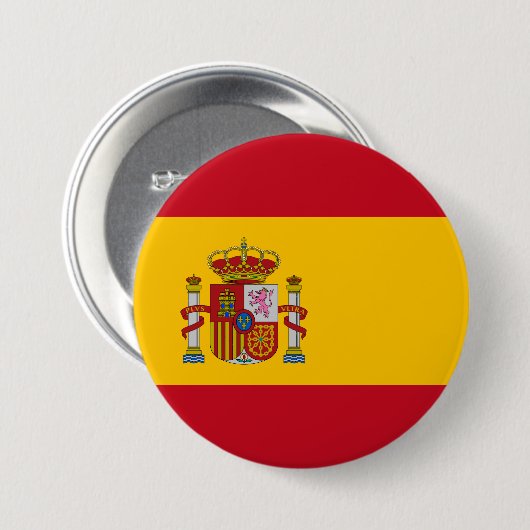 Spanische Flagge (Spanien) Button (Vorne & Hinten)