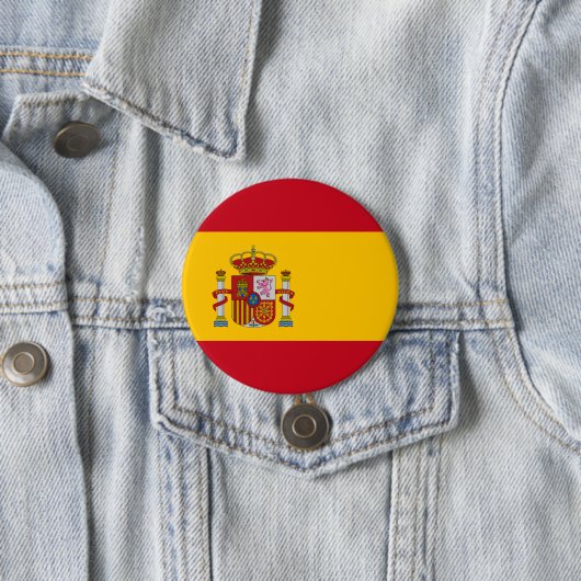 Spanische Flagge (Spanien) Button (Beispiel)