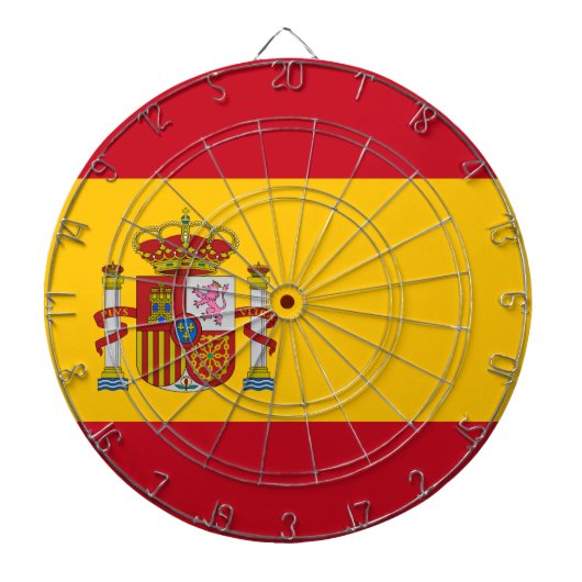 Spanische Flagge (Spanien) Dartscheibe (vorne)