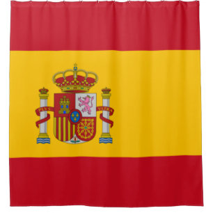 Spanische Flagge (Spanien) Duschvorhang