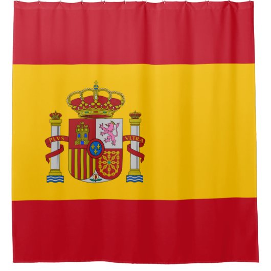 Spanische Flagge (Spanien) Duschvorhang (Vorderseite)