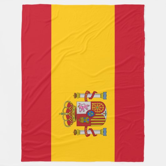 Spanische Flagge (Spanien) Fleecedecke (Vorderseite)