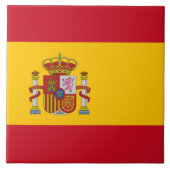 Spanische Flagge (Spanien) Fliese (Vorderseite)