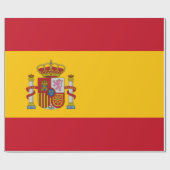 Spanische Flagge (Spanien) Geschenkpapier (Flach)