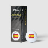 Spanische Flagge (Spanien) Golfball (Verpackungen)