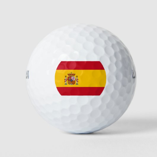 Spanische Flagge (Spanien) Golfball (Vorderseite)