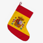 Spanische Flagge (Spanien) Großer Weihnachtsstrumpf (Vorderansicht (hängend))