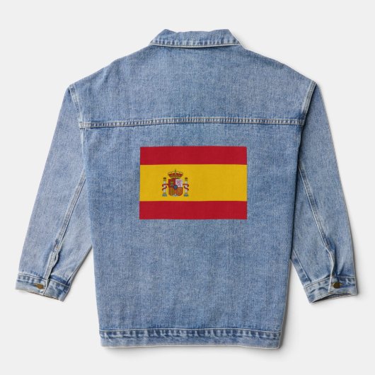 Spanische Flagge Spanien Jeansjacke (Rückseite)