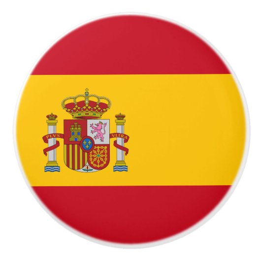 Spanische Flagge (Spanien) Keramikknauf (Vorderseite)