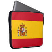Spanische Flagge (Spanien) Laptopschutzhülle (Vorne Rechts)