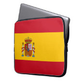 Spanische Flagge (Spanien) Laptopschutzhülle (Vorderseite Links)