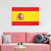 Spanische Flagge (Spanien) Leinwanddruck (Insitu (Wohnzimmer))