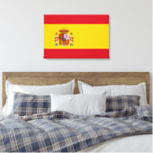 Spanische Flagge (Spanien) Leinwanddruck (Insitu (Schlafzimmer))