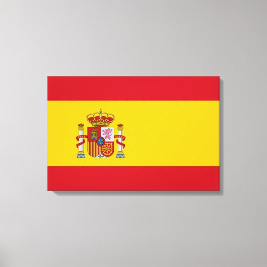 Spanische Flagge (Spanien) Leinwanddruck (Vorderseite)