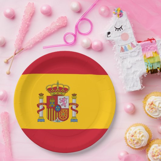 Spanische Flagge (Spanien) Pappteller (Party)