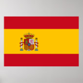 Spanische Flagge (Spanien) Poster (Vorne)