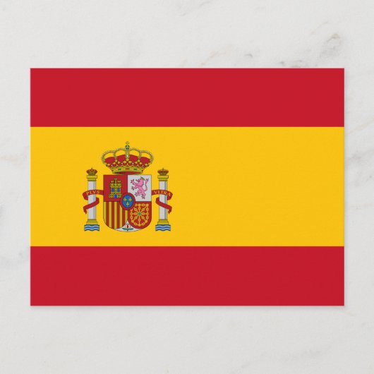 Spanische Flagge (Spanien) Postkarte (Vorderseite)