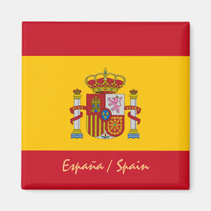 Spanische Flagge - Spanien - Reise, Urlaub / Sport Magnet