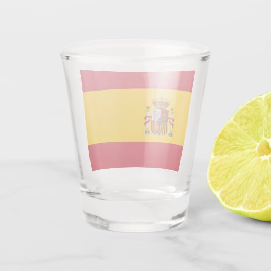 Spanische Flagge (Spanien) Schnapsglas (Rückseite)