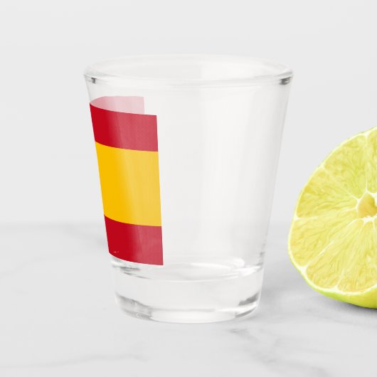Spanische Flagge (Spanien) Schnapsglas (Rechts)