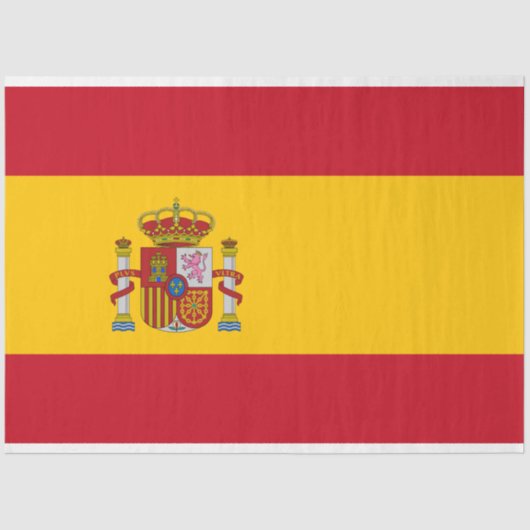 Spanische Flagge (Spanien) Seidenpapier (Vorderseite)