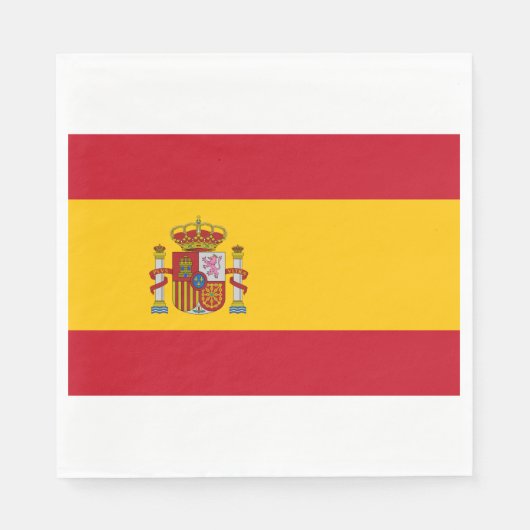 Spanische Flagge (Spanien) Serviette (Vorderseite)