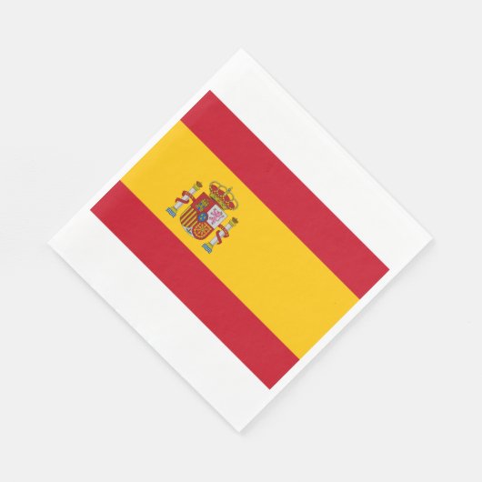 Spanische Flagge (Spanien) Serviette (Ecke)