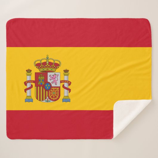 Spanische Flagge (Spanien) Sherpadecke (Vorderseite (Horizontal))
