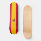 Spanische Flagge (Spanien) Skateboard (Vorderseite)