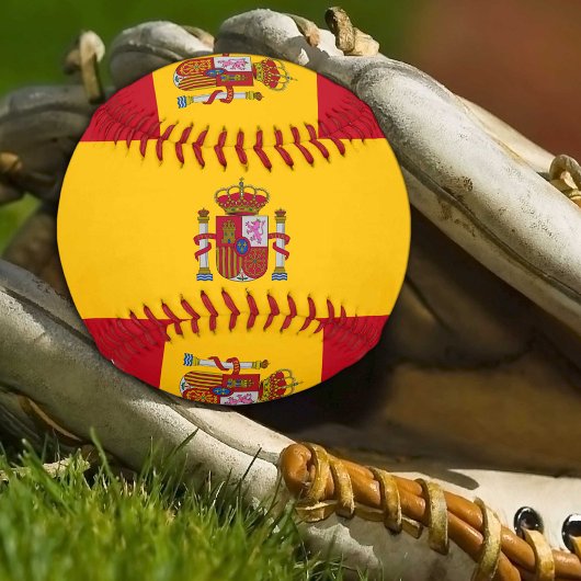 Spanische Flagge / Spanien Sport / Baseball Balls